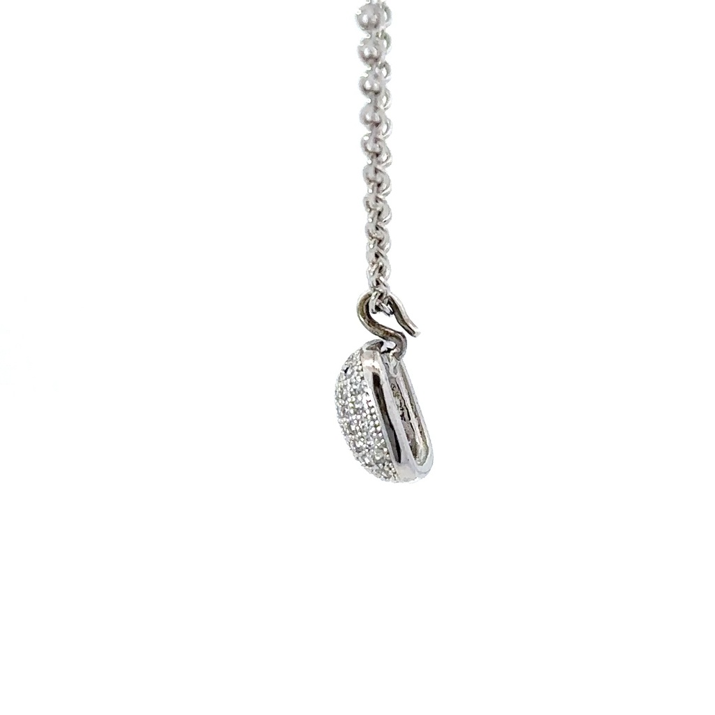 Pave cubic zirconia pendant