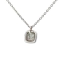 Pave cubic zirconia pendant