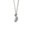 Pave cubic zirconia pendant