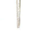 Sterling silver necklace made from 3 necklaces of different styles