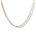 Sterling silver necklace made from 3 necklaces of different styles