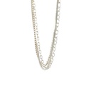 Sterling silver necklace made from 3 necklaces of different styles