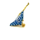 Speckled blue eagle ray brooch