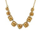 Chocolate 9 stone la diamantine thin necklace