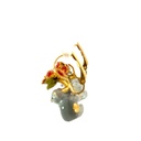 Duo of koalas & pink eucalyptus earrings