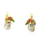 Duo of koalas & pink eucalyptus earrings