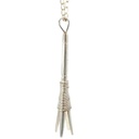 Sterling silver pronged tribal spear pendant