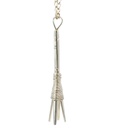 Sterling silver pronged tribal spear pendant