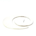 Sterling silver money clip with a swirl design