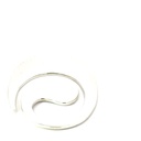 Sterling silver money clip with a swirl design