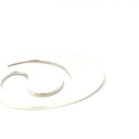 Sterling silver money clip with a swirl design