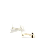Sterling silver cufflinks with a machine finished centre