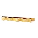 9K tie slide in yellow and white line
