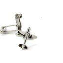 Stainless steel aeroplane cufflinks