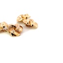 18K rose gold knot antique cufflinks