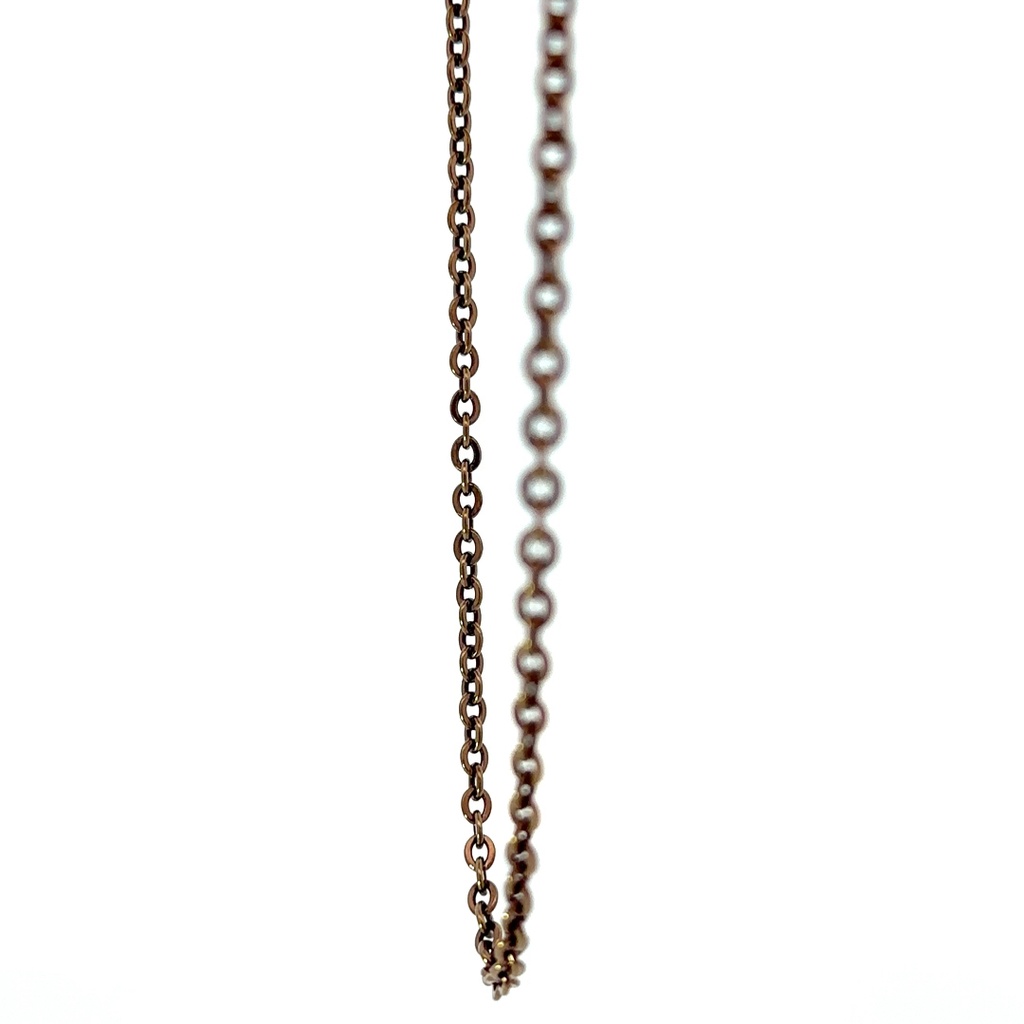 Electro plated stainless steel necklace