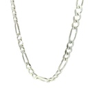 Solid figaro necklace in solid sterling silver