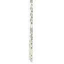 Solid figaro necklace in solid sterling silver