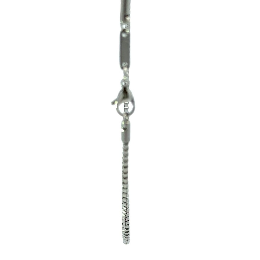 Stainless steel box chain necklace