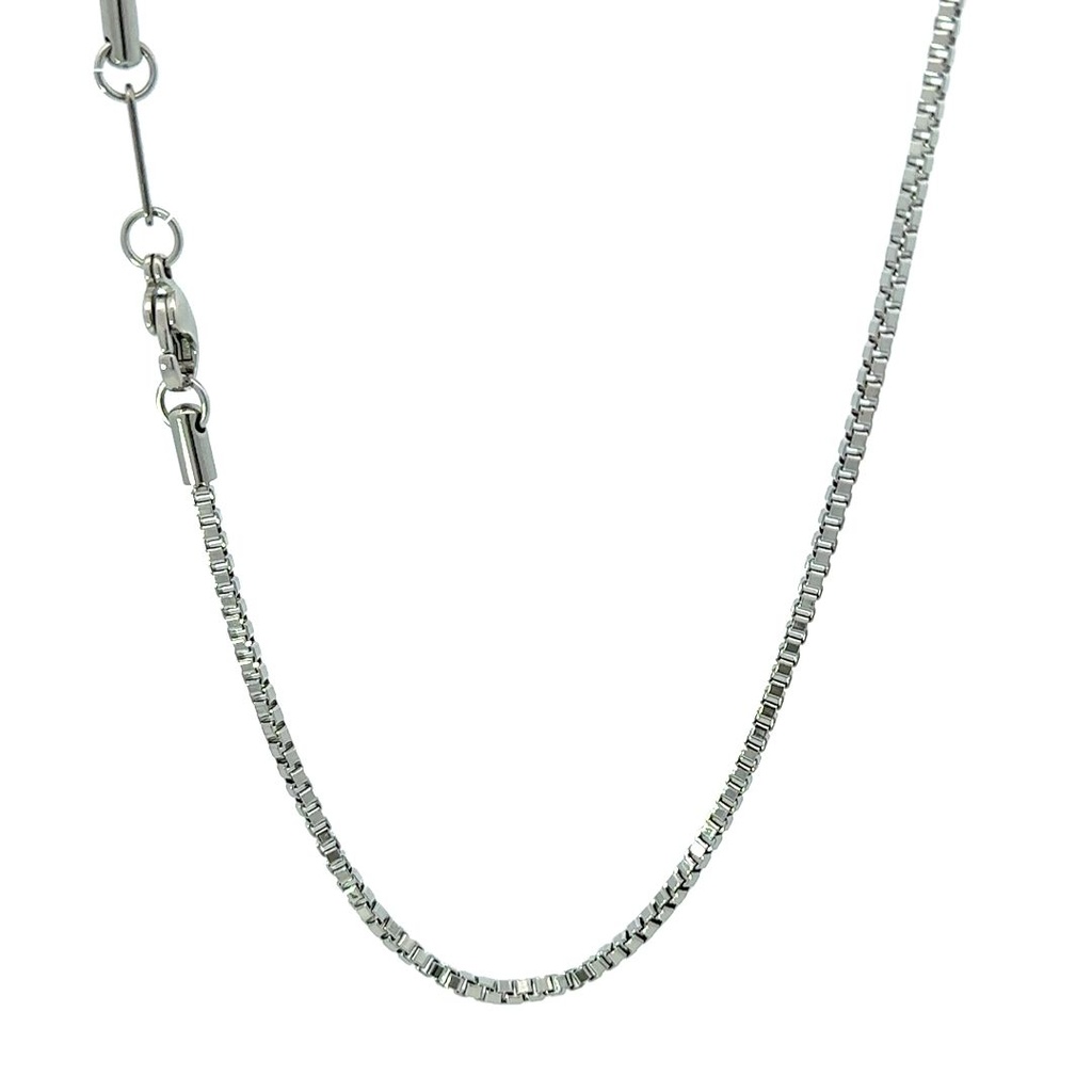 Stainless steel box chain necklace