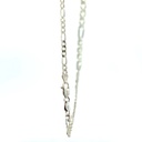 Sterling silver figaro necklace