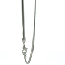 Stainless steel flattened snake necklace