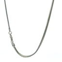 Stainless steel flattened snake necklace
