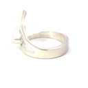Aussie opal set in a unique sterling silver ring
