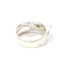 Unique sterling silver ring set with Aussie opal