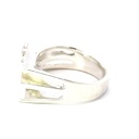 Unique silver ring with Aussie opal
