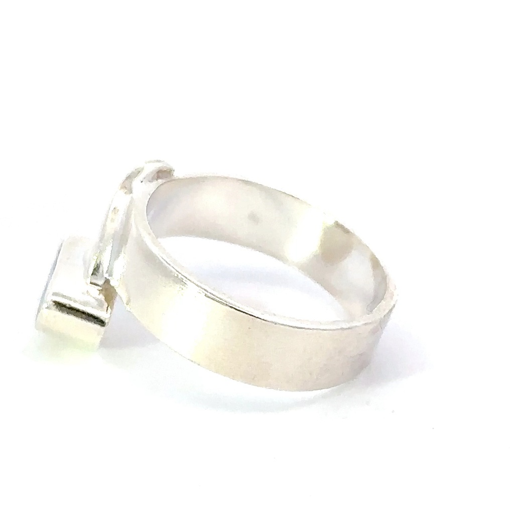 Unique Australian opal set in a sterling silver ring