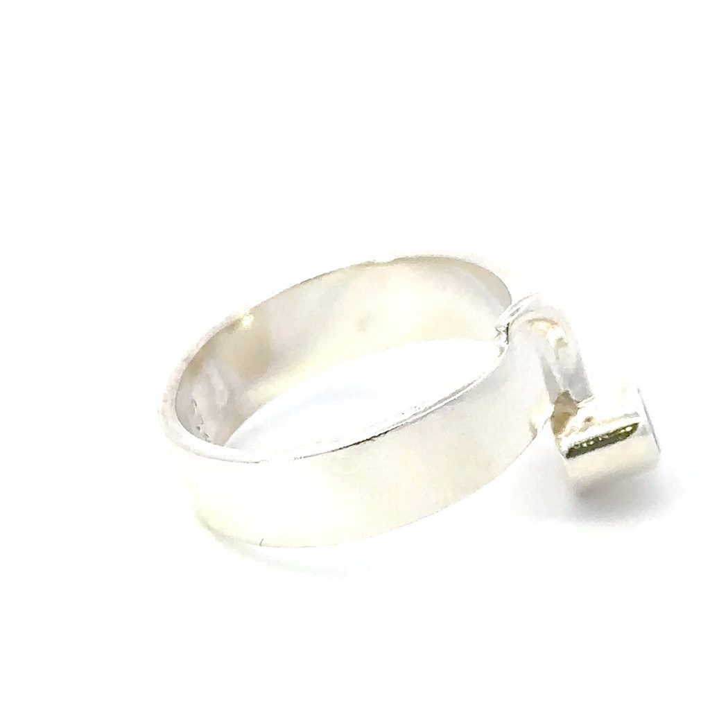 Unique Australian opal set in a sterling silver ring