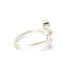 Opal ring in a unique sterling silver setting