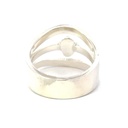 Aussie opal ring in a unique sterling silver setting