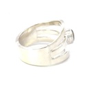 Aussie opal ring in a unique sterling silver setting