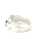 Unique opal and sterling silver ring