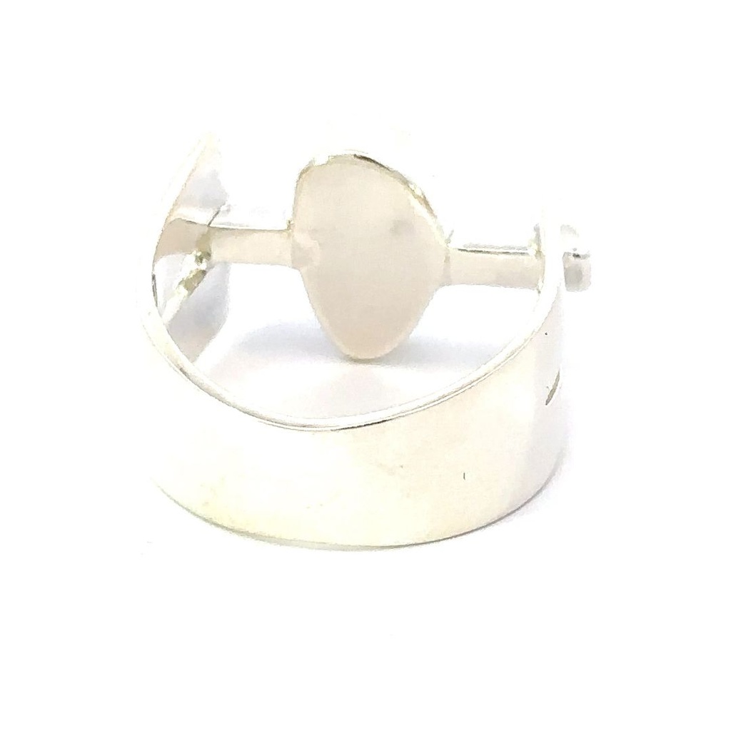 Aussie opal ring set in sterling silver