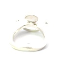 Colourful opal ring set in sterling silver