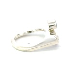 Colourful opal ring set in sterling silver