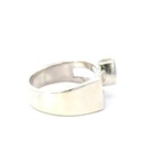 Blue and green opal ring set in sterling silver