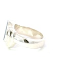 Opal ring set in a unique sterling silver setting