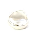 Opal ring set in a unique sterling silver setting