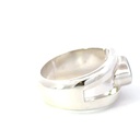Bright blue opal ring in sterling silver