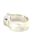 Striking Aussie opal set in a sterling silver ring