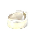 Striking Aussie opal set in a sterling silver ring