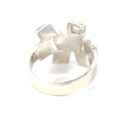 Aussie opal set in a sterling silver ring
