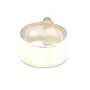Opal ring in sterling silver with a bold play of colours