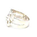 Striking opal ring in sterling silver