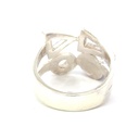 Striking opal ring in sterling silver