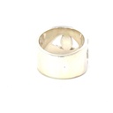 Wide sterling silver ring set with an Aussie opal